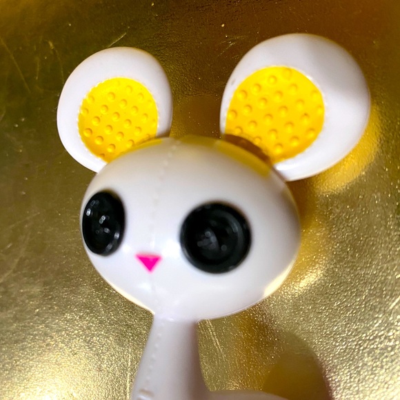 LALALOOPSY PET WHITE MOUSE FIGURE FOR CRUMBS SUGAR COOKIE DOLL MGA 3” RARE - Picture 2 of 7